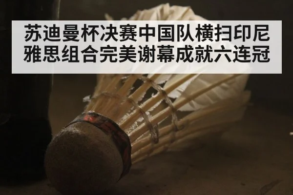 苏迪曼杯决赛中国队横扫印尼雅思组合完美谢幕成就六连冠